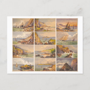 Carte postale Massachusetts Seashore Uncut Trade C