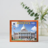 Carte Postale Massachusetts State House à Boston (Debout devant)