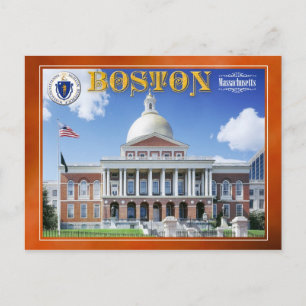 Carte Postale Massachusetts State House à Boston
