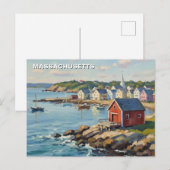 Carte Postale Massachusetts Travel (Devant / Derrière)