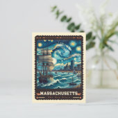 Carte Postale Massachusetts | Vincent Van Gogh inspiré (Debout devant)