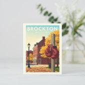 Carte Postale Massachusetts vintage Brockton (Debout devant)