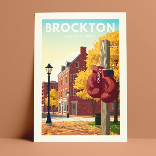 Carte Postale Massachusetts vintage Brockton
