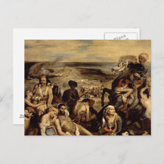 Carte Postale Massacre à Chios (Devant / Derrière)