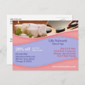 Carte postale Massage de beauté spa (Devant / Derrière)