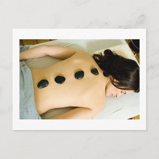 Carte Postale Massage en pierre (Devant)