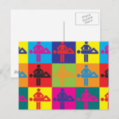 Carte Postale Massage Pop Art (Devant / Derrière)