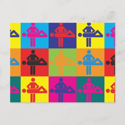 Carte Postale Massage Pop Art (Devant)