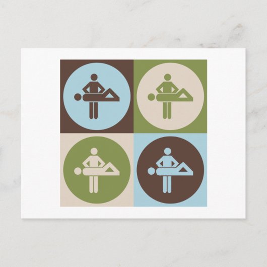 Carte Postale Massage Pop Art (Devant)