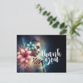 Carte Postale Massage Thérapie Guérison Mains Énergie Spa Bien-ê (Debout devant)