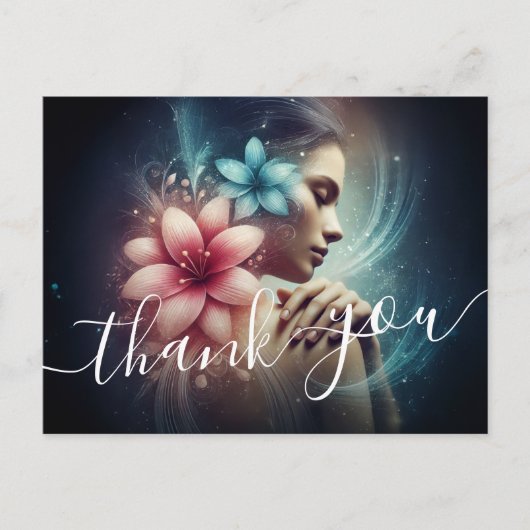 Carte Postale Massage Thérapie Guérison Mains Énergie Spa Bien-ê (Devant)