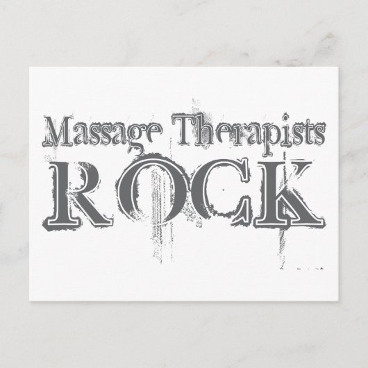 Carte Postale Massages Thérapistes Rock (Devant)