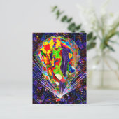 CARTE POSTALE MASSE DE COULEUR (Debout devant)