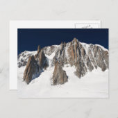 Carte Postale massif du Mont Blanc (Devant / Derrière)