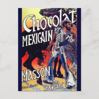 Carte Postale Masson Mexican Chocolate Vintage Ad