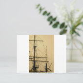 Carte Postale Mast des navires (Debout devant)