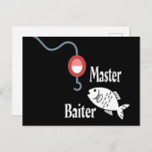 Carte Postale Master Baiter Fishing Funny (Devant / Derrière)
