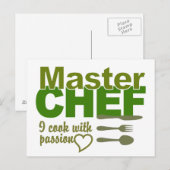 Carte postale Master Chef (Devant / Derrière)