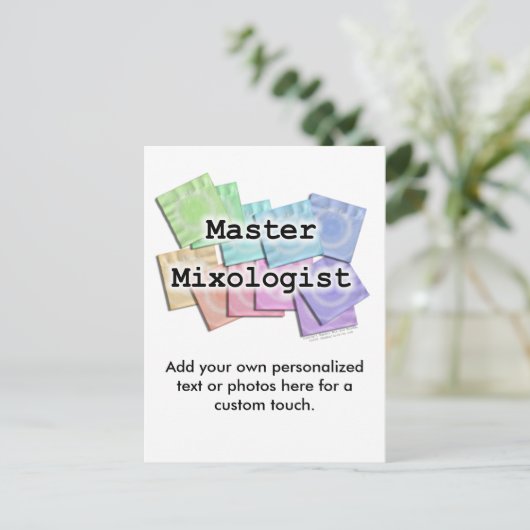 Carte postale - MASTER MIXOLOGIST (Debout devant)