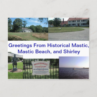 Carte Postale Mastic historique, Mastic Beach et Shirley