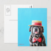 Carte postale Mastiff anglaise - Meathead (Devant / Derrière)