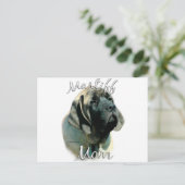 Carte Postale Mastiff (chiot) Maman 2 (Debout devant)