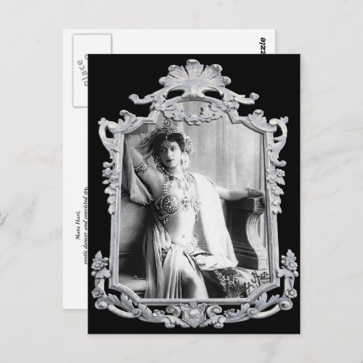 Carte Postale Mata Hari (Devant / Derrière)