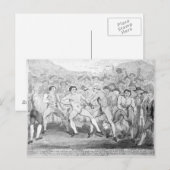 Carte Postale Match de boxe entre Thomas Futrell et John (Devant / Derrière)