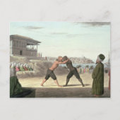 Carte Postale Match de catch, Constantinople (w/c sur paper) (Devant)