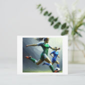 Carte Postale Match de football, (Debout devant)