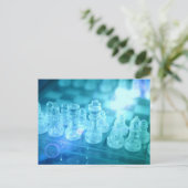 Carte postale Match d'échecs (Debout devant)