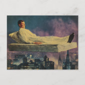 Carte Postale Matelas Flottants Magique Au-Dessus De La Ville (Devant)
