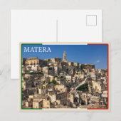Carte Postale Matera - Italie (Devant / Derrière)