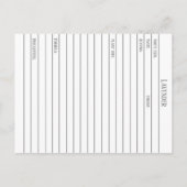 Carte Postale Materia Medica Lavender Flowers Herbal Study Card (Dos)