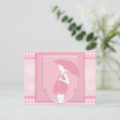 Carte Postale maternité rose (Debout devant)
