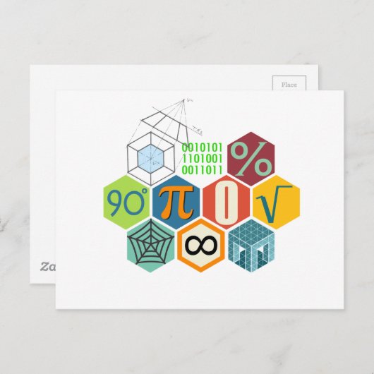 Carte Postale math (Devant / Derrière)