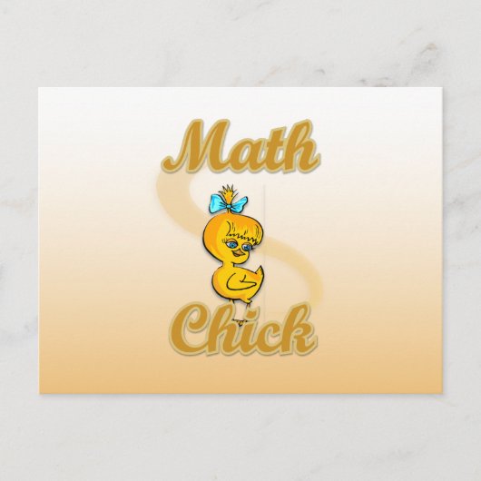 Carte Postale Math Chick (Devant)