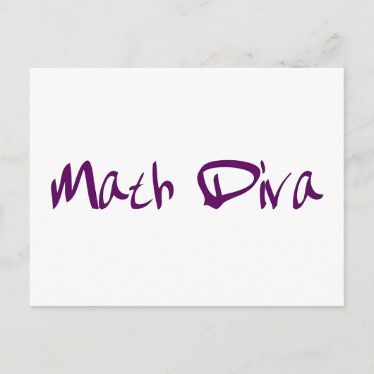 Carte Postale Math Diva (Devant)