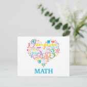 Carte Postale Math du cœur (Debout devant)
