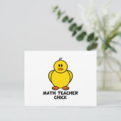 Carte Postale Math Enseignant Chick (Debout devant)