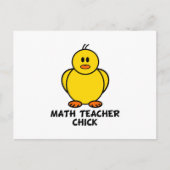 Carte Postale Math Enseignant Chick (Devant)