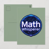 Carte Postale Math Enseignant Math Whisperer (Devant / Derrière)