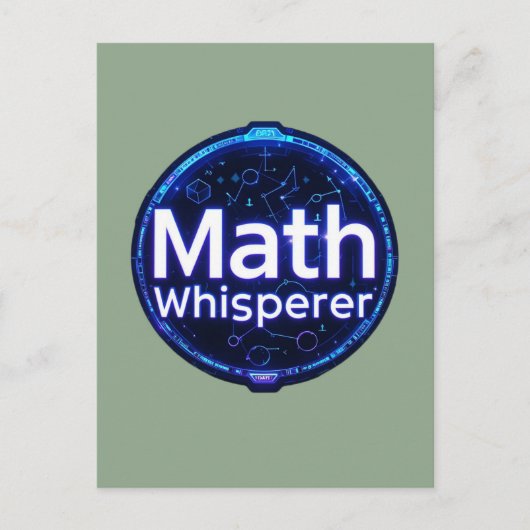 Carte Postale Math Enseignant Math Whisperer (Devant)