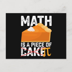 Carte Postale Math Est Une Pièce De Gâteau Pi Day Drôle