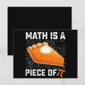Carte Postale Math Est Une Pièce De Pi Day Pie Mathématiques (Devant / Derrière)
