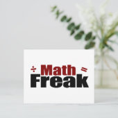 Carte Postale Math Freak (Debout devant)