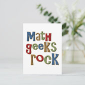 Carte Postale Math Geek Rock (Debout devant)