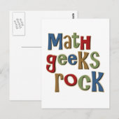 Carte Postale Math Geek Rock (Devant / Derrière)