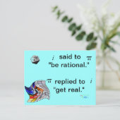 Carte postale Math humour (Debout devant)