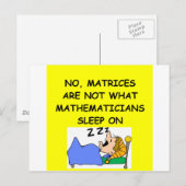 Carte Postale math jok (Devant / Derrière)